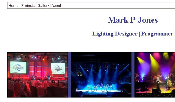 markpjones.co.uk Homepage screenshot